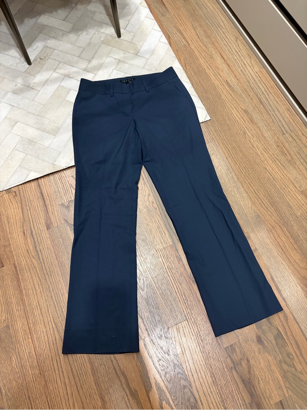 Theory Navy Tailored Dress Pants